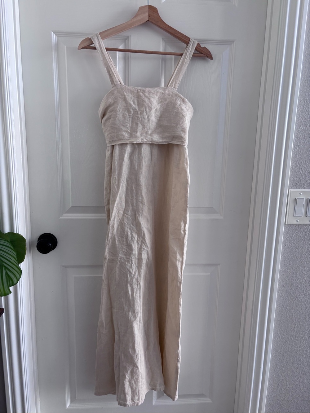 FILOSOFIA Linen Tie Back Dress